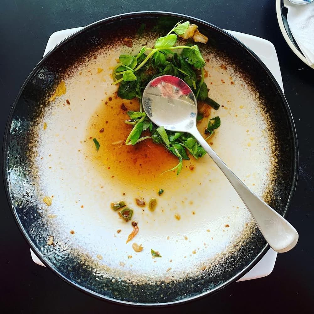 A Plate of Food With a Spoon in It — Swish Cafe in Ballina, NSW
