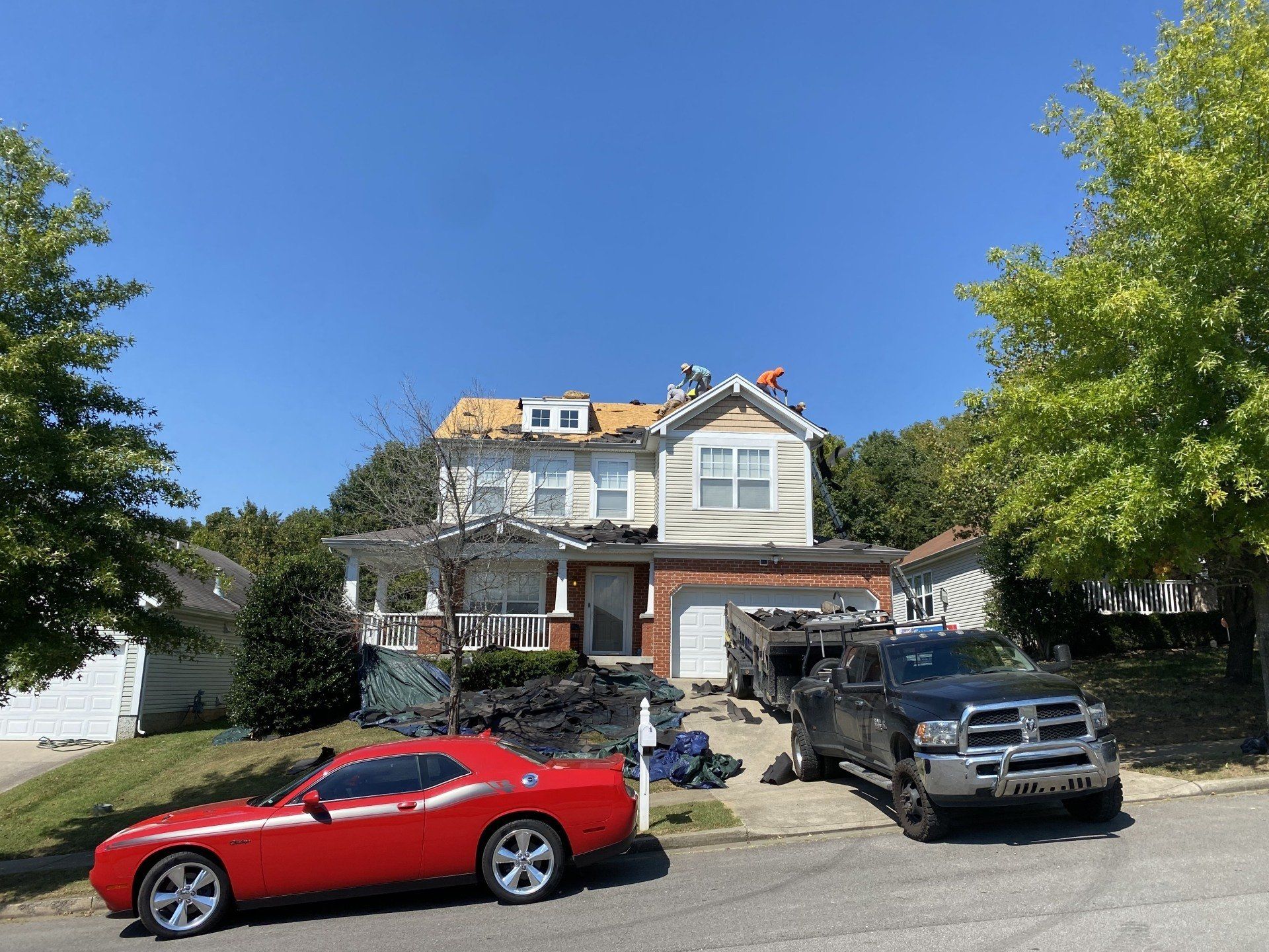 residential roofing project 