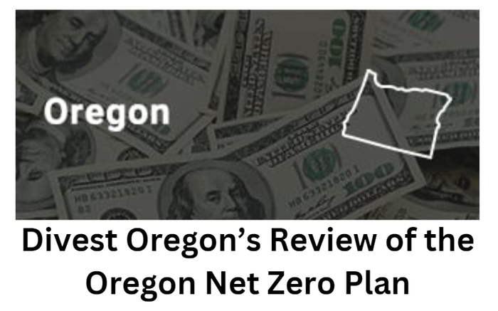 Divest Oregon Responds to Treasurer's Net-Zero Plan
