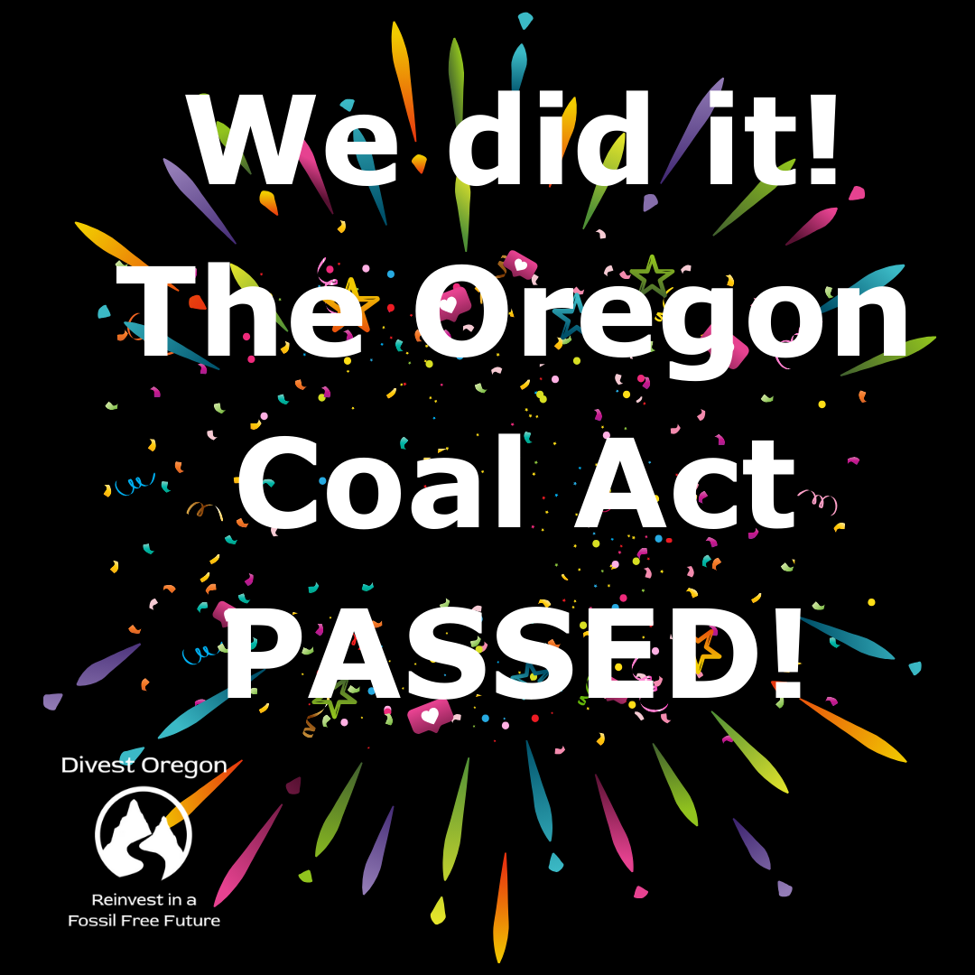 We did it. COAL Act passed!