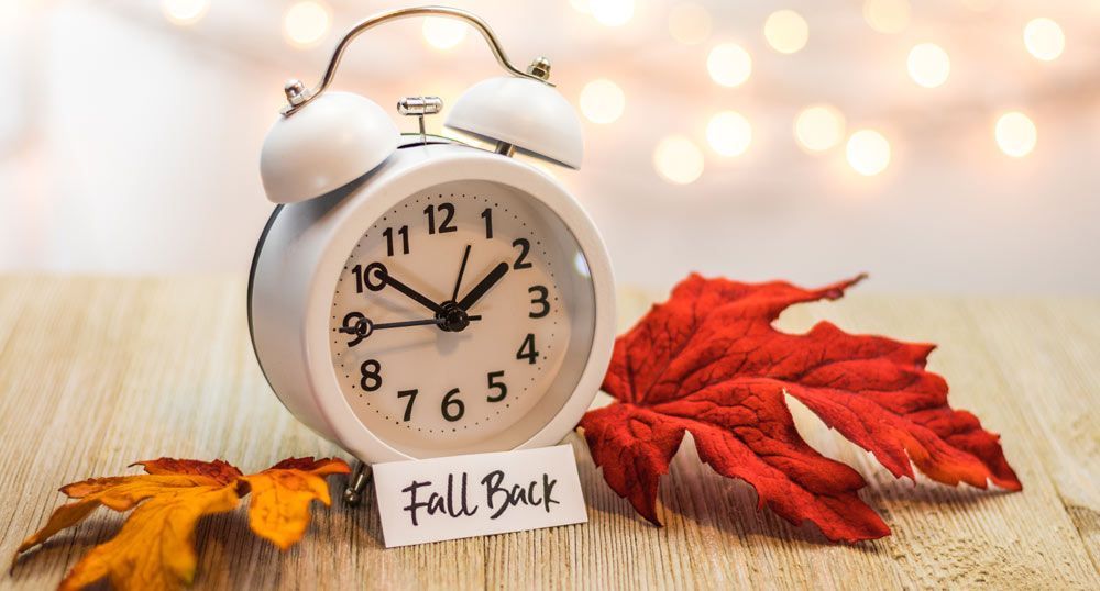 White alarm clock with 