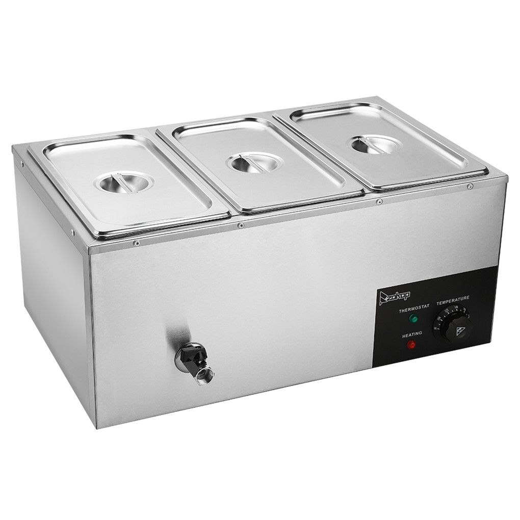 Bain Marie Wet - 3 Inserts - Benchtop — Northern Rivers Wedding & Event Hire in Goonellabah, NSW