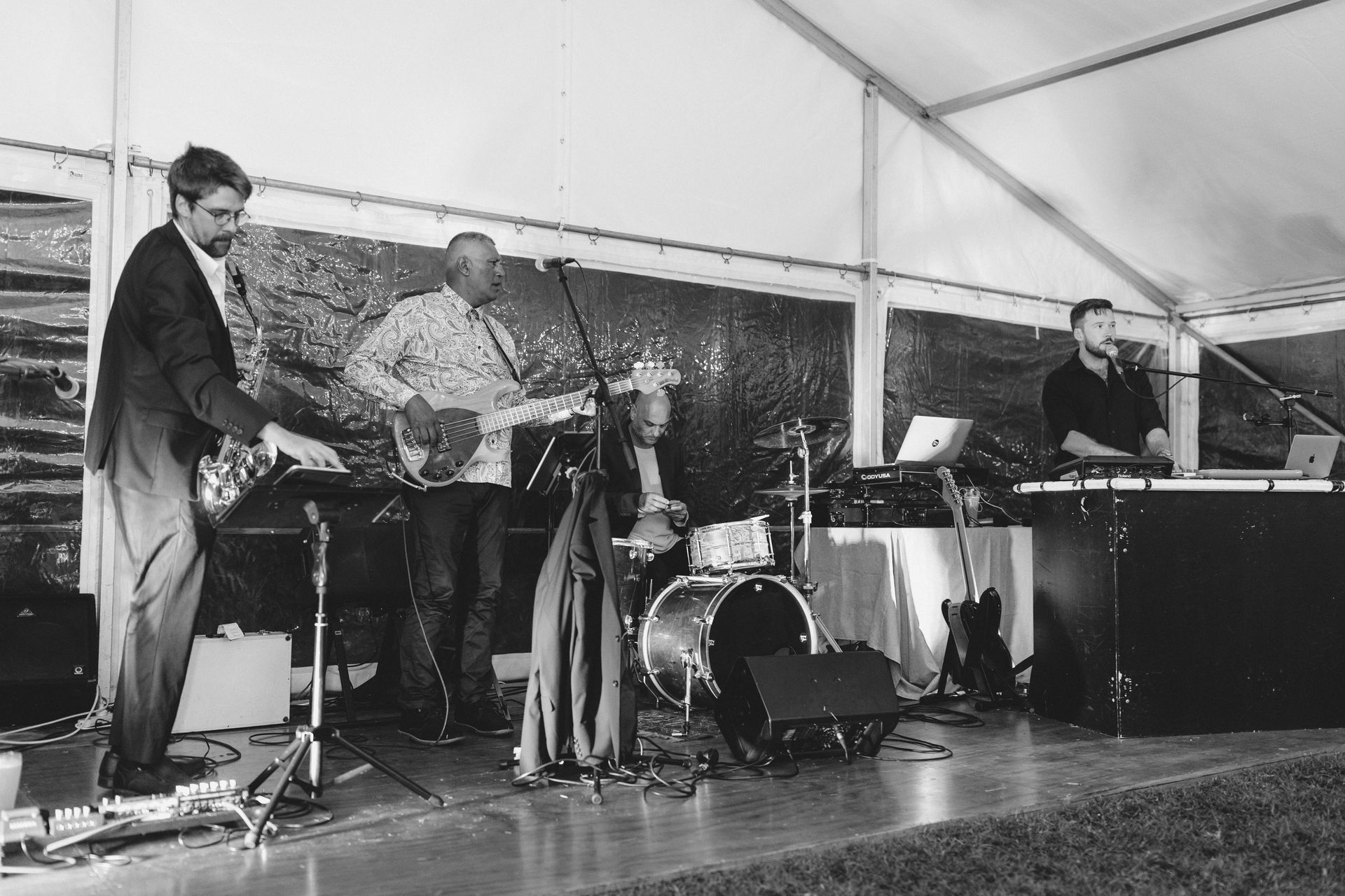 Band playing In Event Hire — Northern Rivers Wedding & Event Hire in Bangalow, NSW