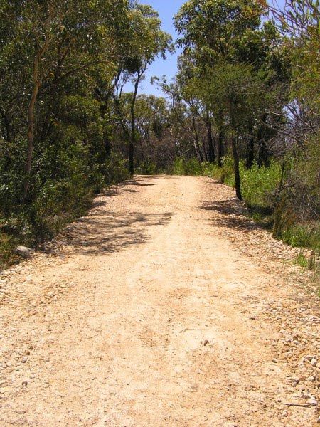 wide dirt pathway