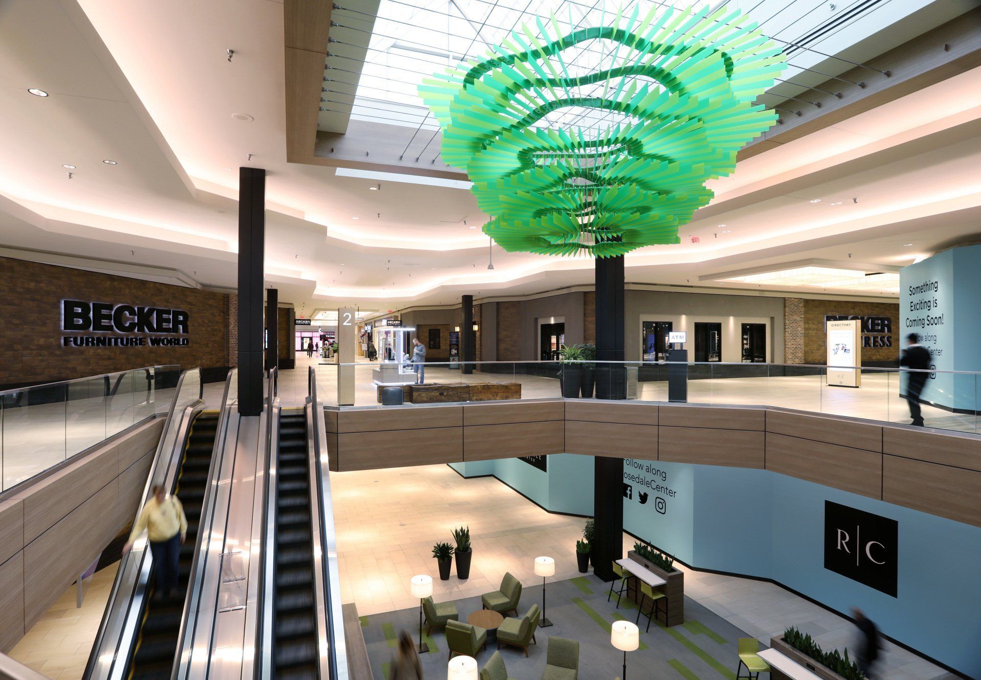 An artist 's impression of the inside of a shopping mall