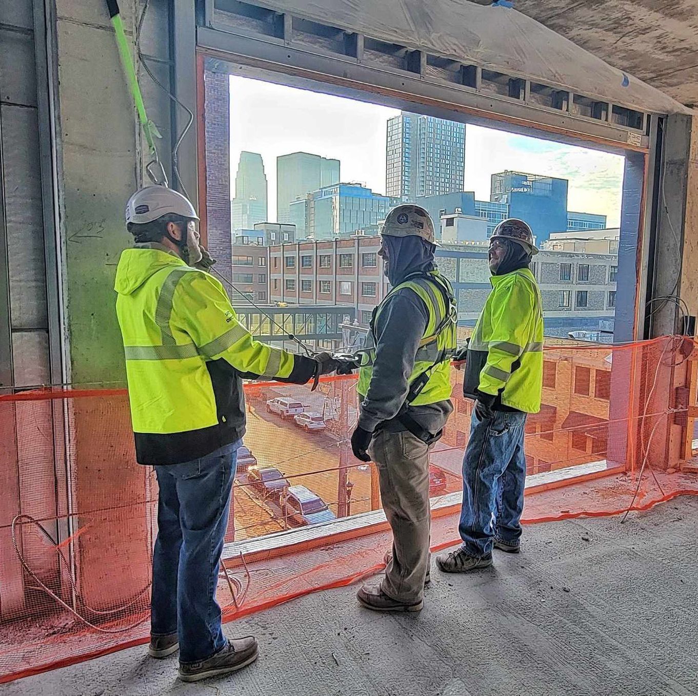 Construction Workers in Building