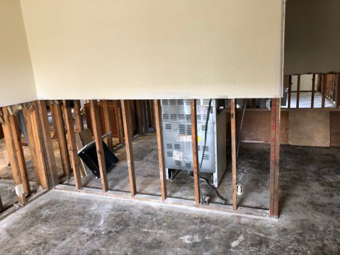 damaged walls from water