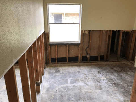 damaged home from flood