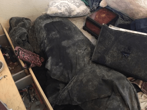 water damage to personal belongings