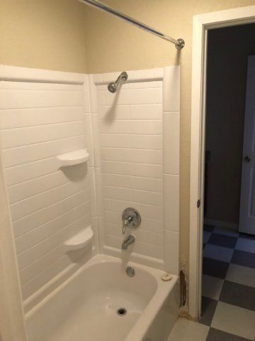 restored bathroom after flood