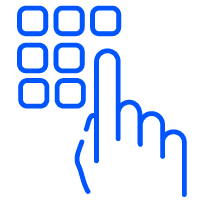 icona mano e tastiera
