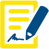 A blue pencil is writing on a piece of paper.