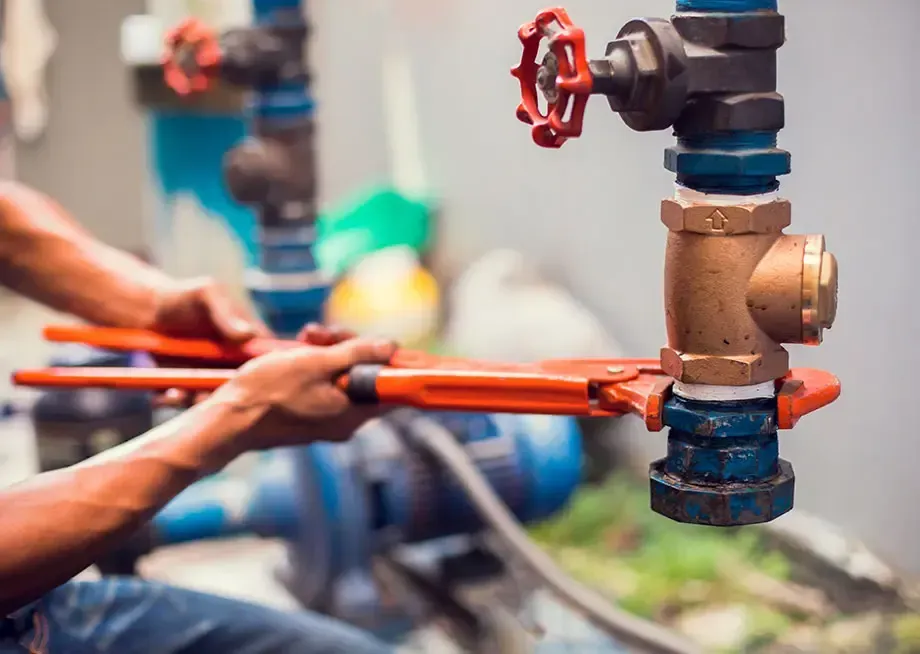 HVAC technician providing indoor air quality services