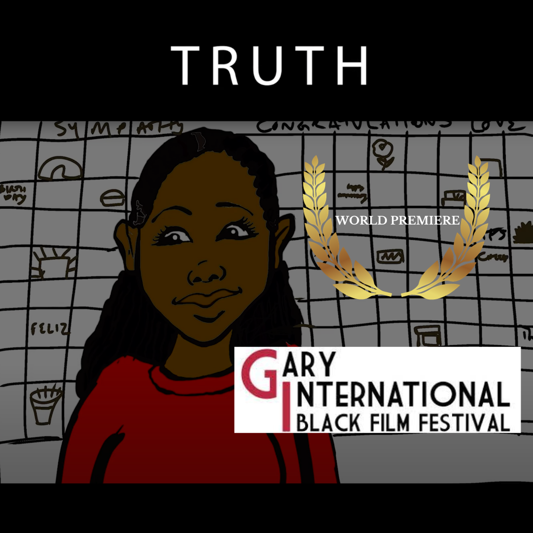 A man and a woman are sitting at a table in front of microphones.