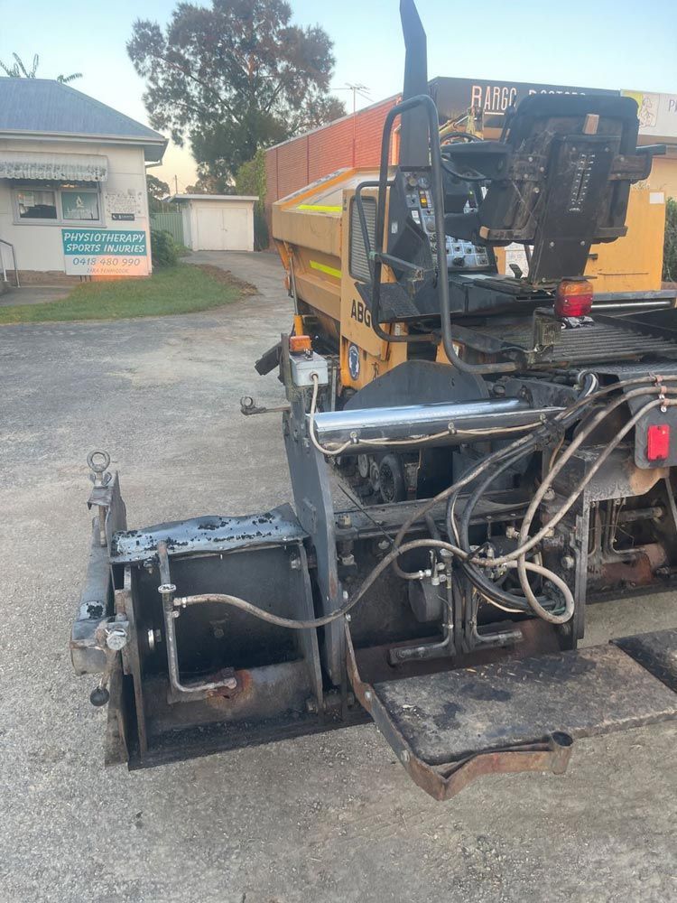 Pavement Installation Machinery — About Time Plumbing & Civil Construction in Moss Vale, NSW