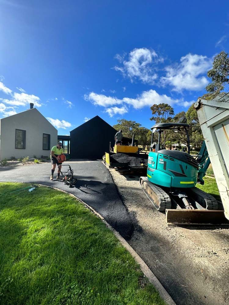 Paving Residential Driveway — About Time Plumbing & Civil Construction in Moss Vale, NSW