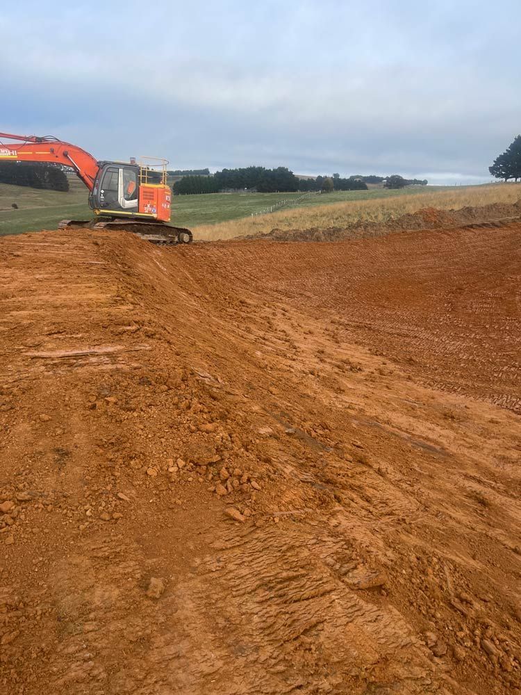 Excavator at Work — About Time Plumbing & Civil Construction in Moss Vale, NSW