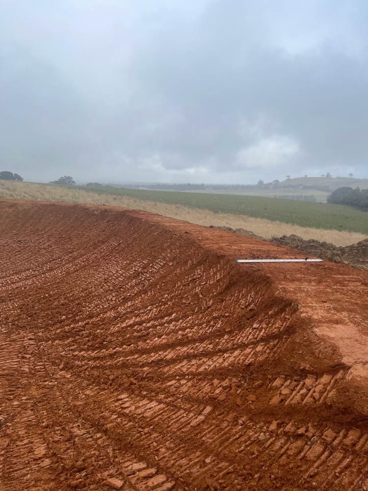 Using Machinery for Dam — About Time Plumbing & Civil Construction in Moss Vale, NSW