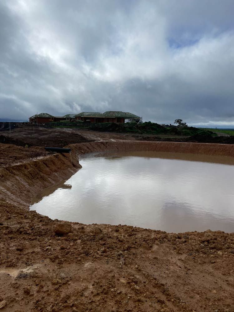 Filling Up Water in Dam — About Time Plumbing & Civil Construction in Moss Vale, NSW