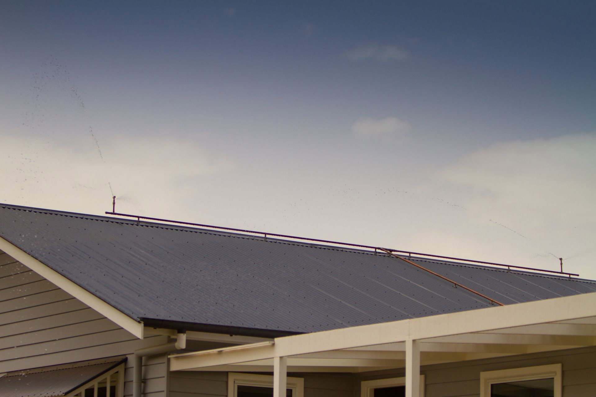 Side Left Roof And Sprinkler — About Time Plumbing & Civil Construction in Moss Vale, NSW