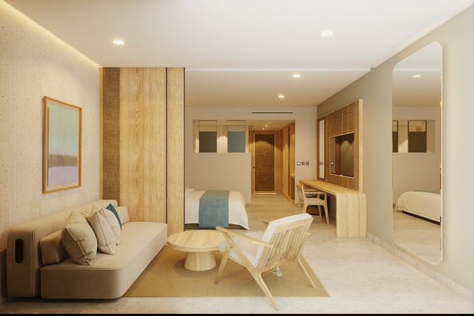 family room tui blue