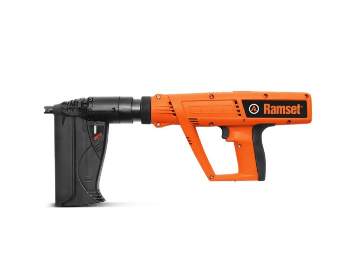 Orange Ramset powder-actuated tool.