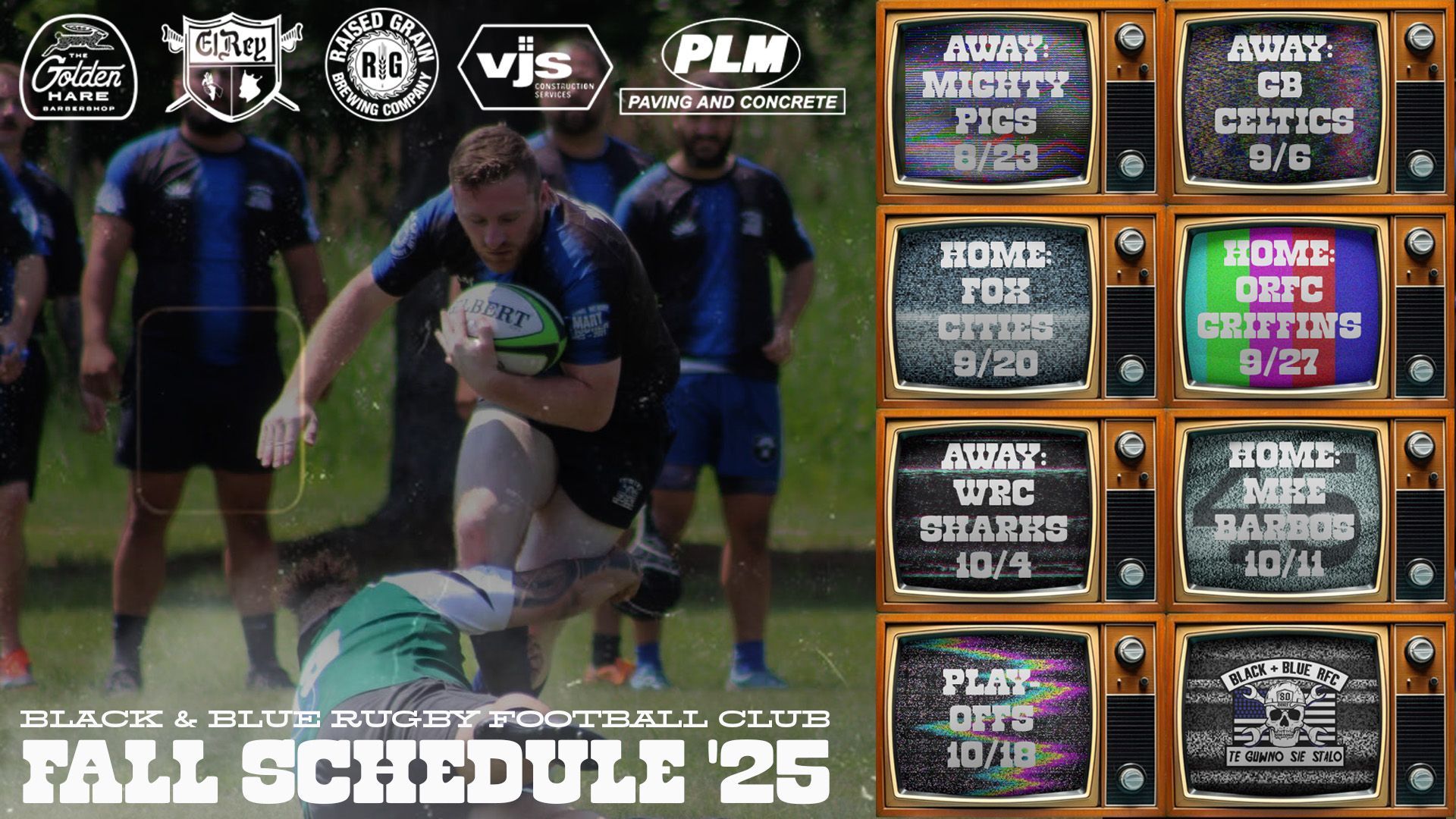 BBRFC Spring Schedule