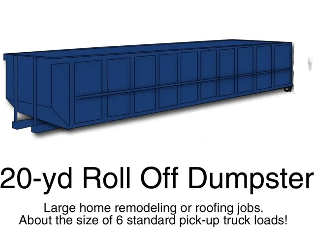 20 Yards Dumpster — USA — Emergency Dumpsters For Less