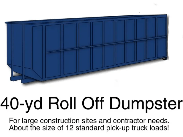 40 Yards Dumpster — USA — Emergency Dumpsters For Less