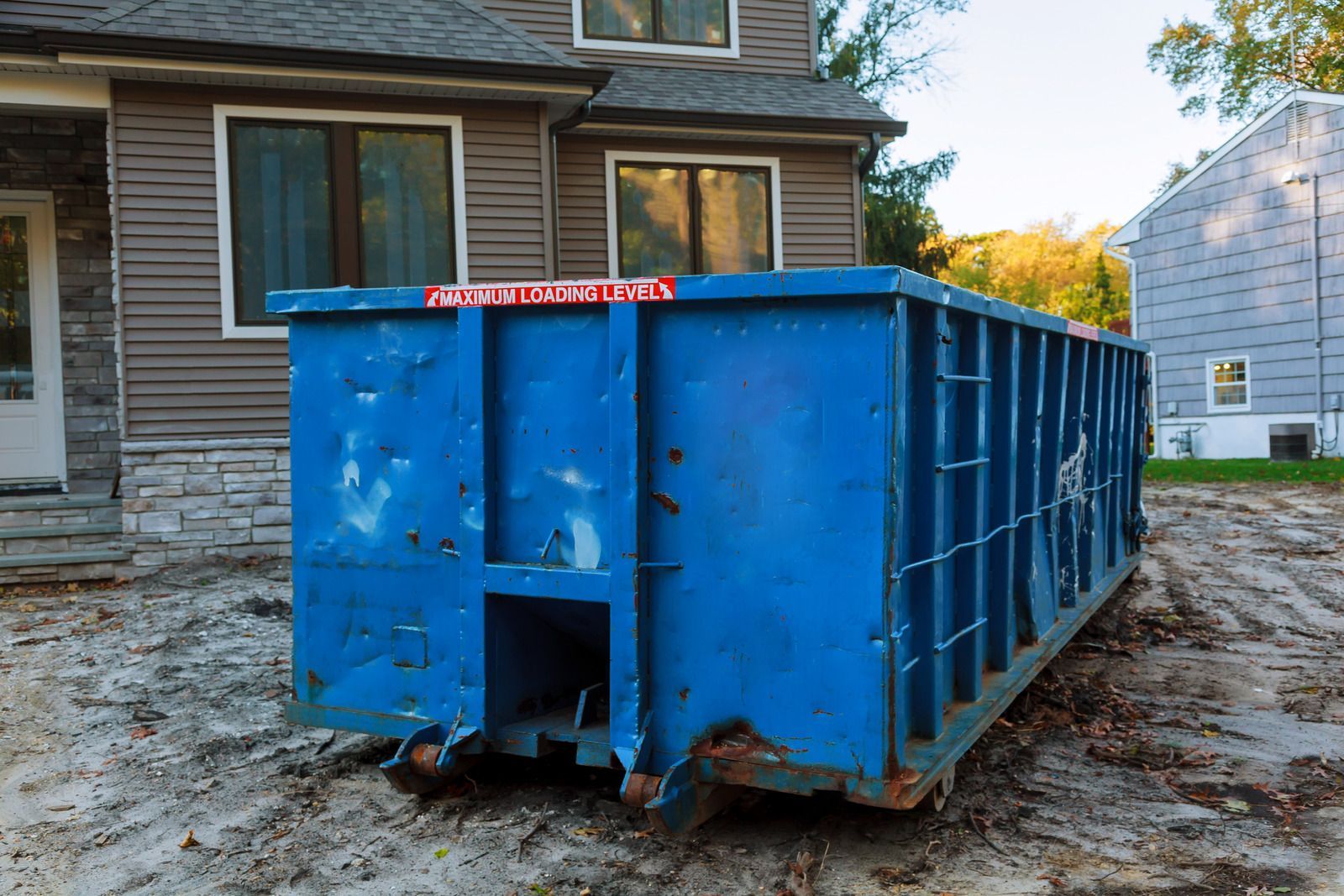 Blue Dumpster