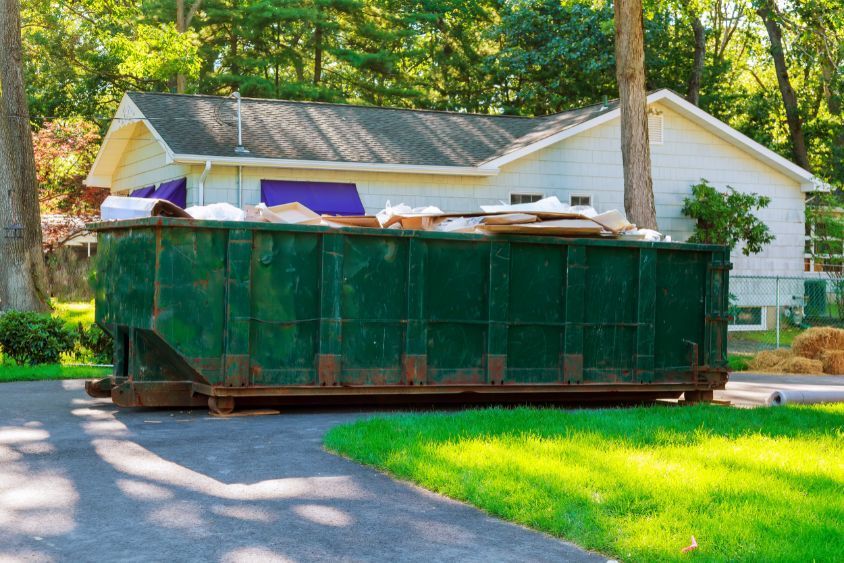 big green dumpster