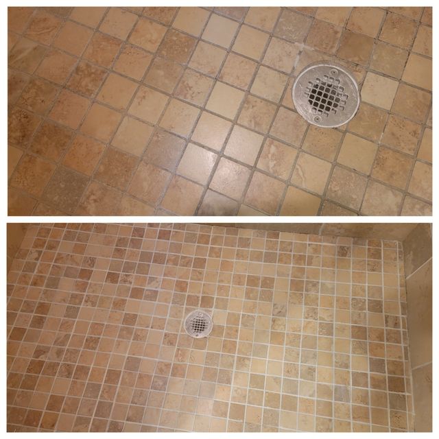 Our Professional Tile and Grout Cleaners in Bluffton SC Enhanced the  Appearance of This Shower