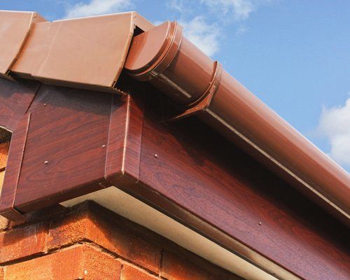 Roofline PVCU Soffit fascia board.