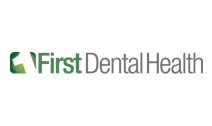 The first dental health logo is green and white on a white background.