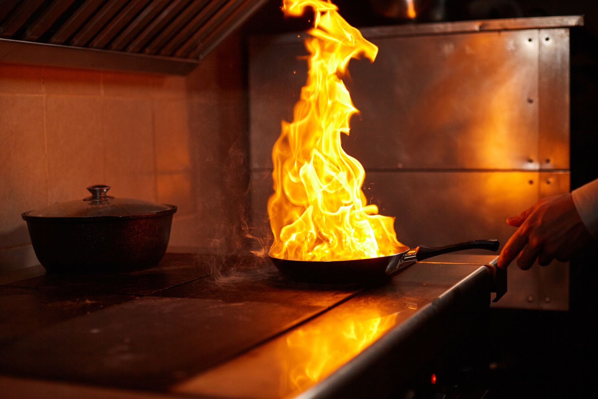 Fire in Frying Pan — Montrose, CO — Frontline Fire Defense