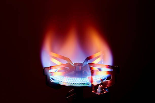 Close-Up of Gas Stove Burner — Montrose, CO — Frontline Fire Defense