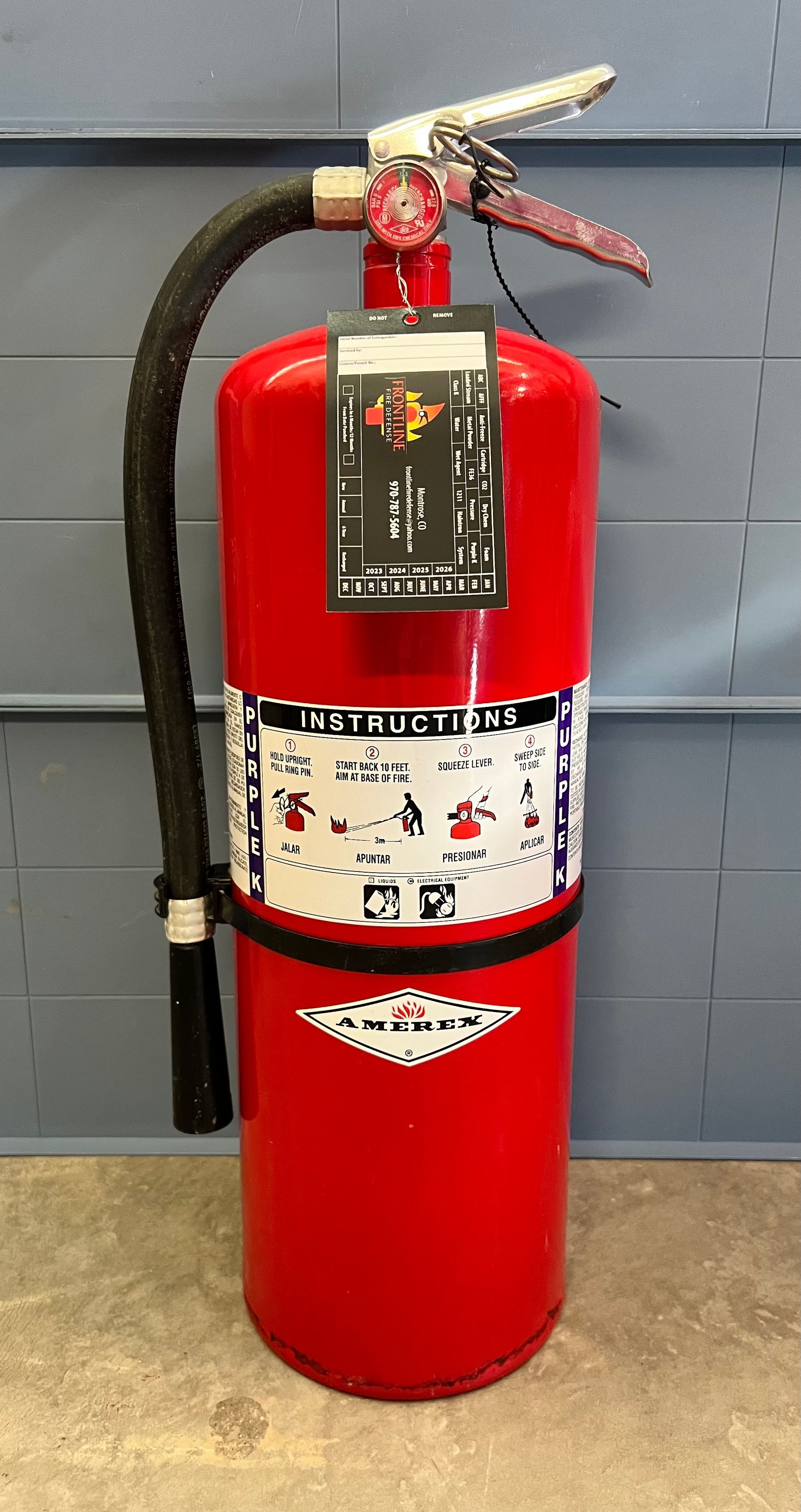 Purple Fire Extinguisher — Montrose, CO — Frontline Fire Defense