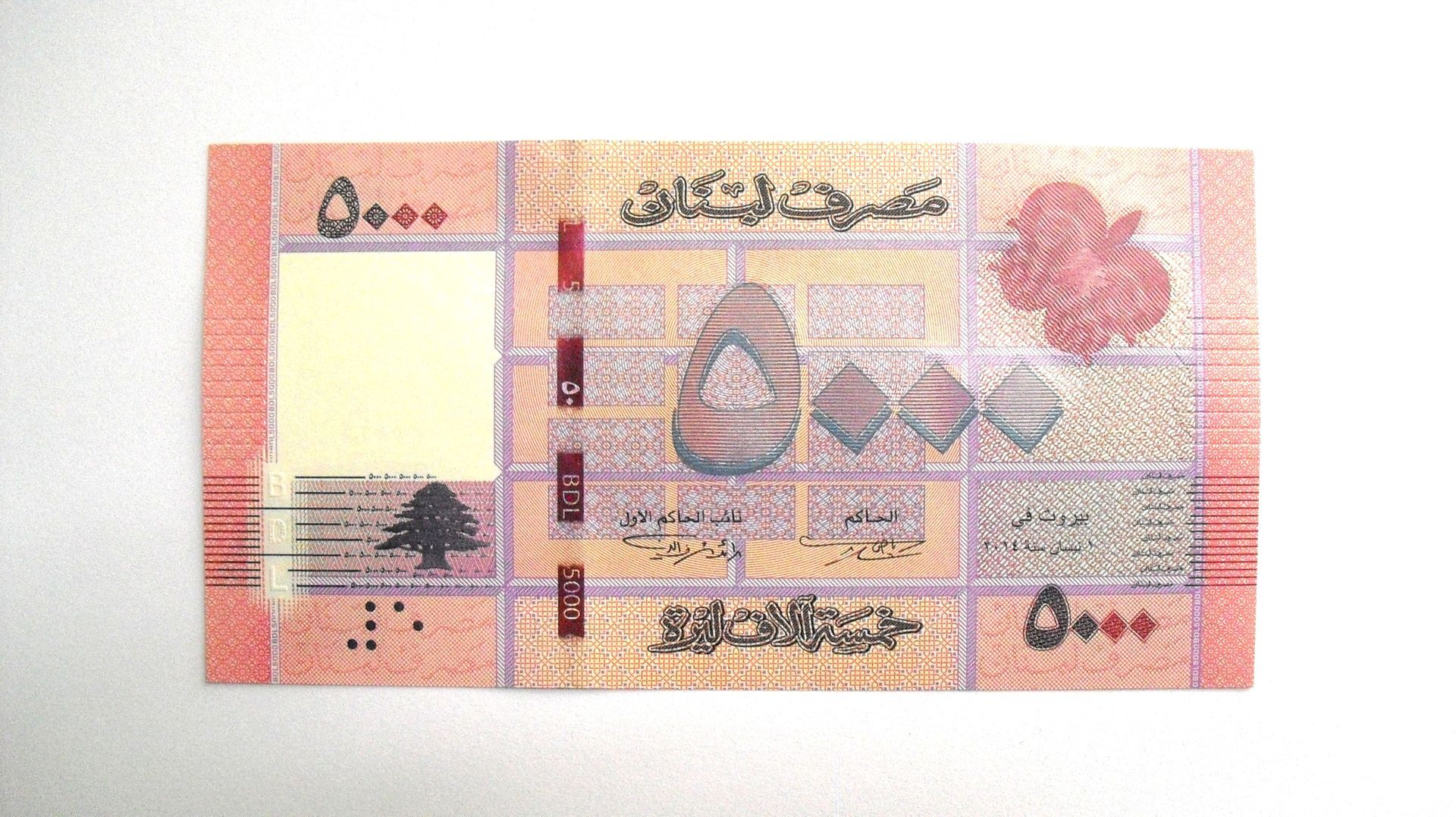 Libanon : 5000 Livres 2014, UNC