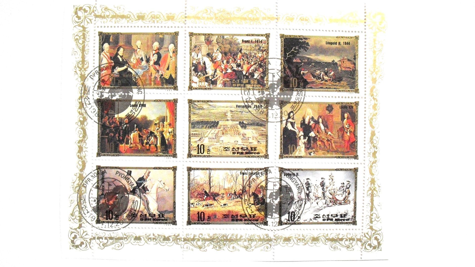 Noord Korea: 1984, Europese vorsten, gestempeld