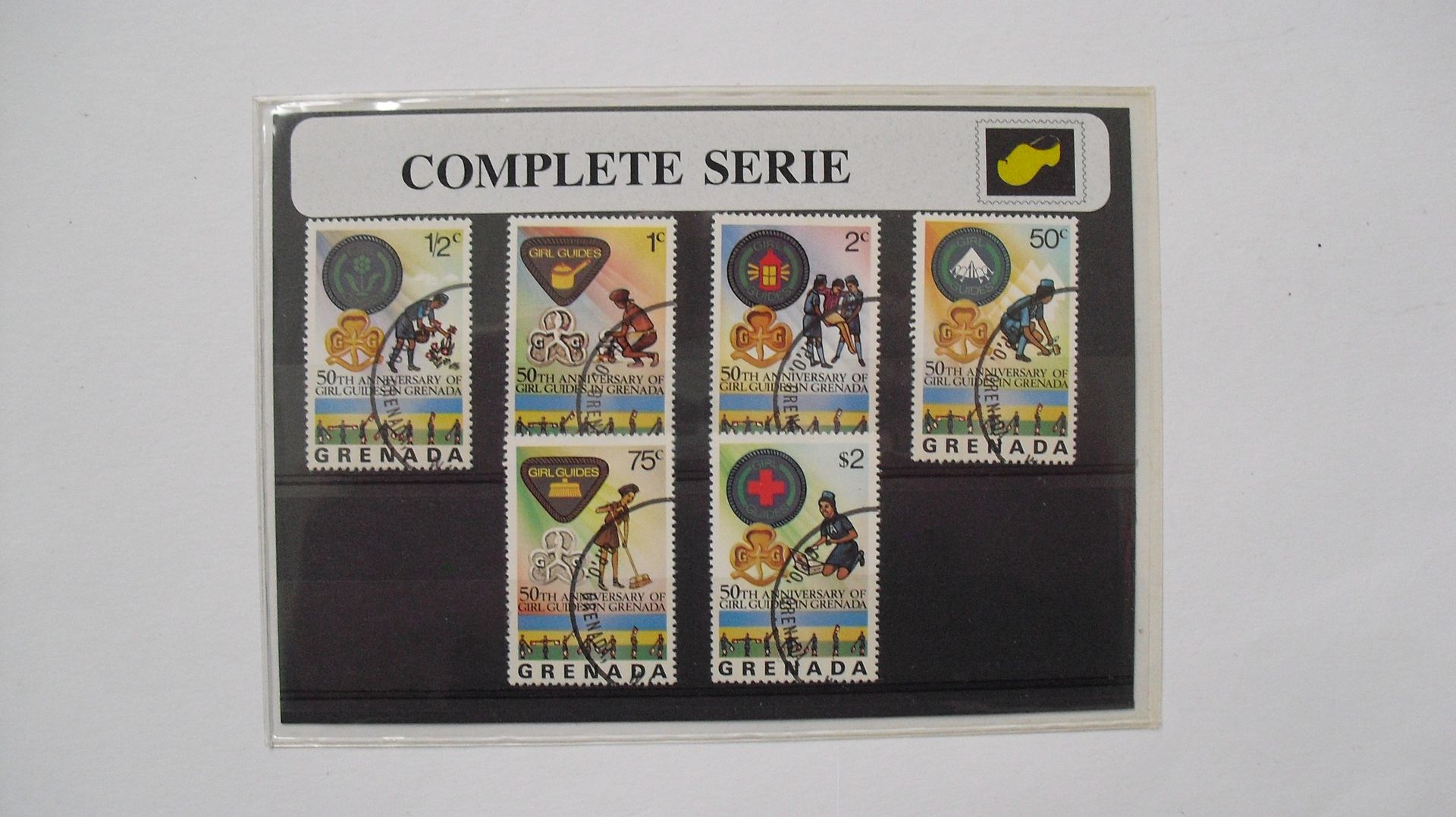 Grenada: 1976 50 Jaar Scouting voor meisjes op Grenada, gestempeld