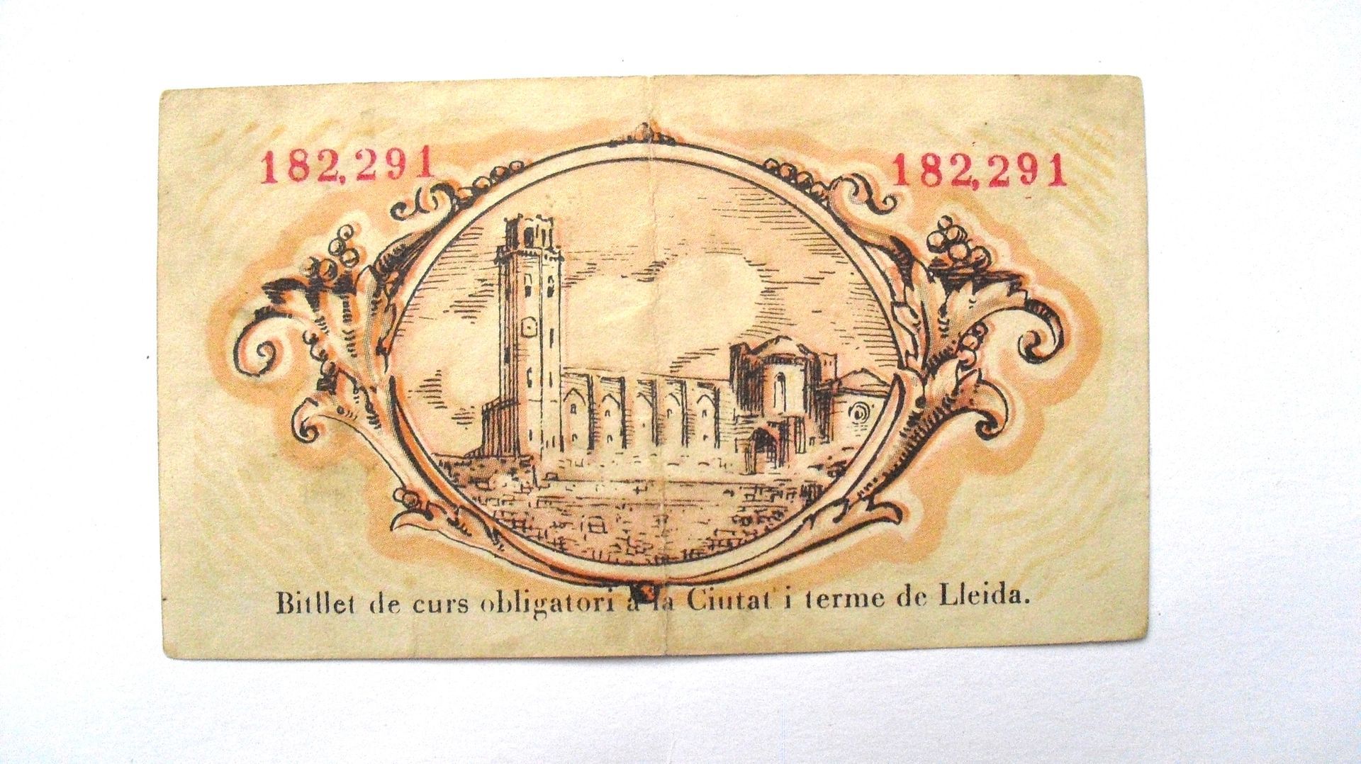 Spanje: Ajuntament De LLeida, 50 Centims, 1937, Fraai