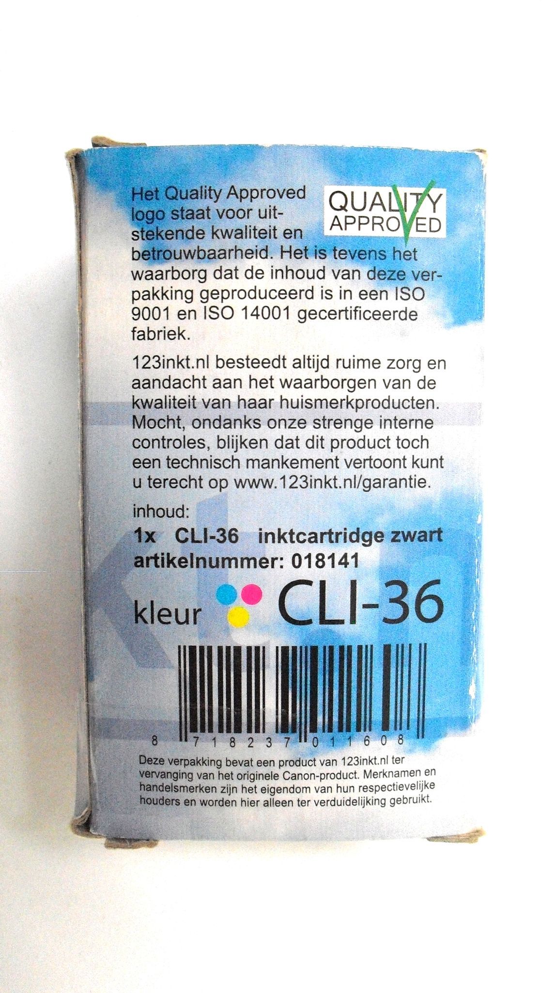 Inkt cartridge CLI-36, kleur