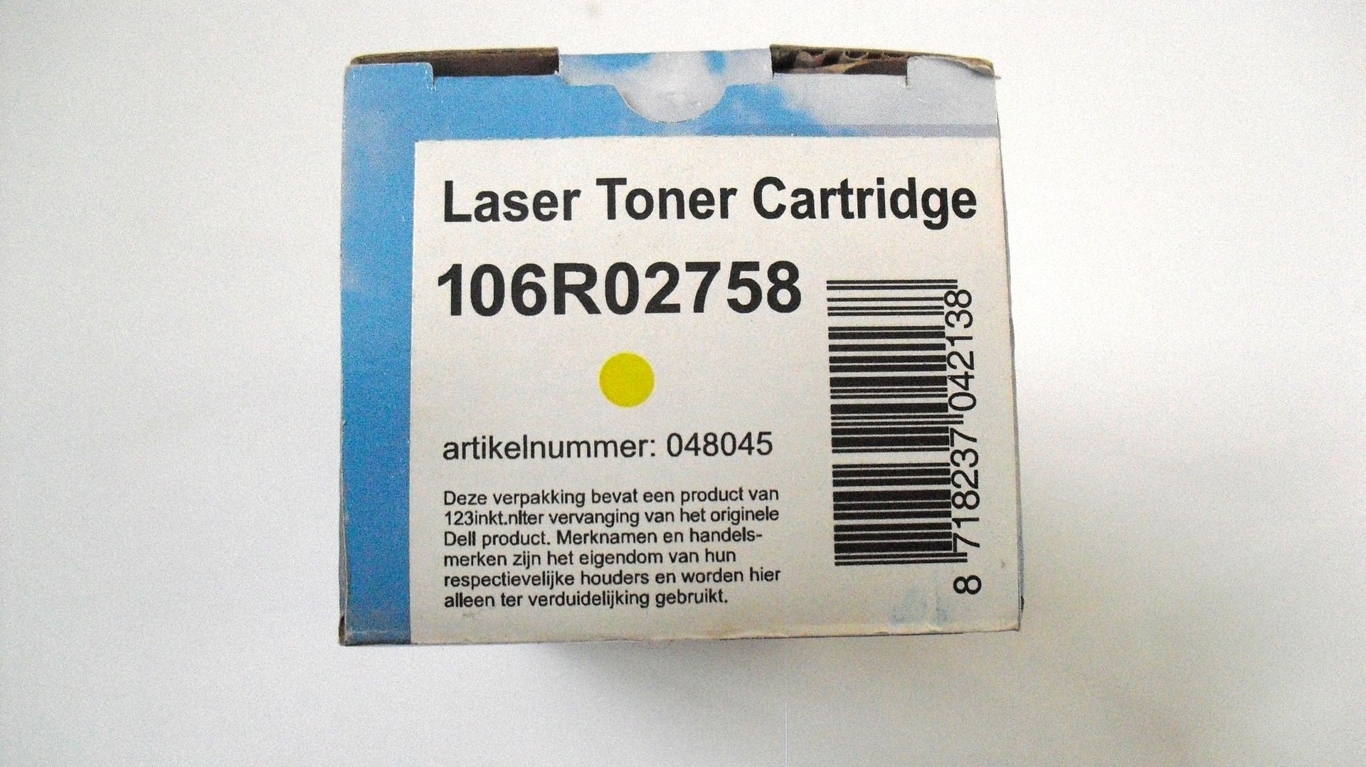 Laser Toner Cartridge 105R02758, geel