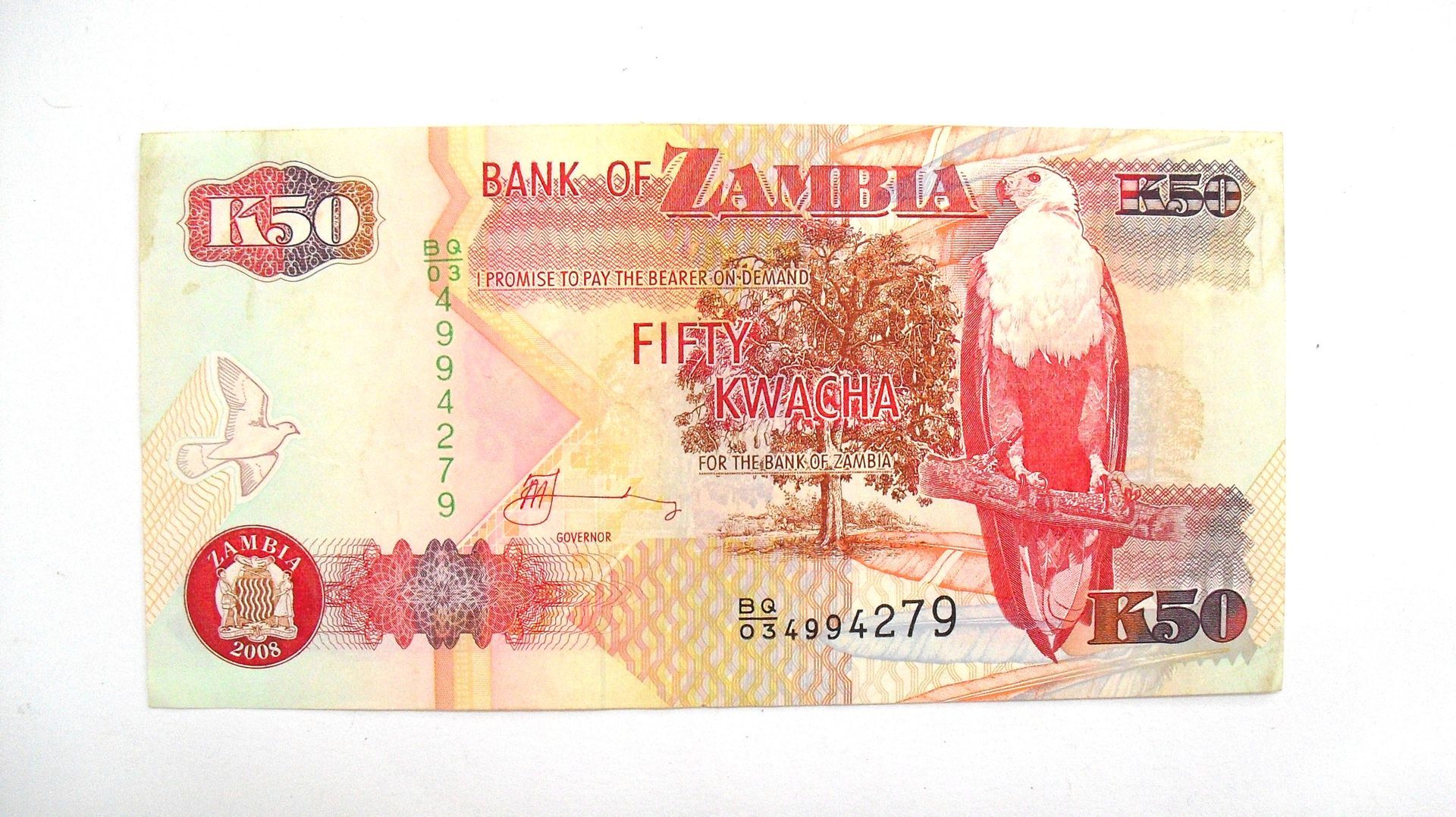 Zambia: 50 Kwacha, 2008, UNC