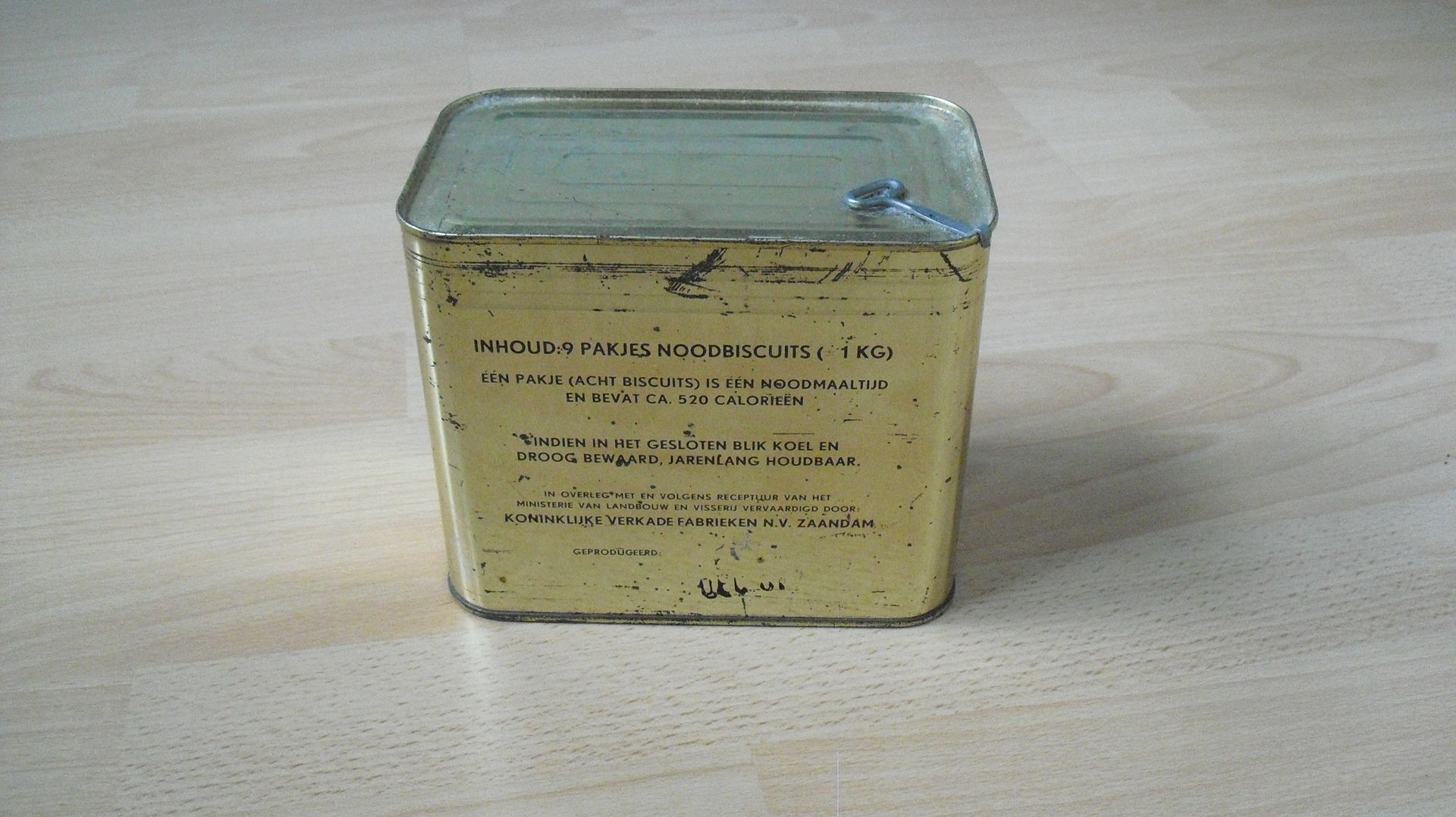 Verkade blik met noodbiscuits