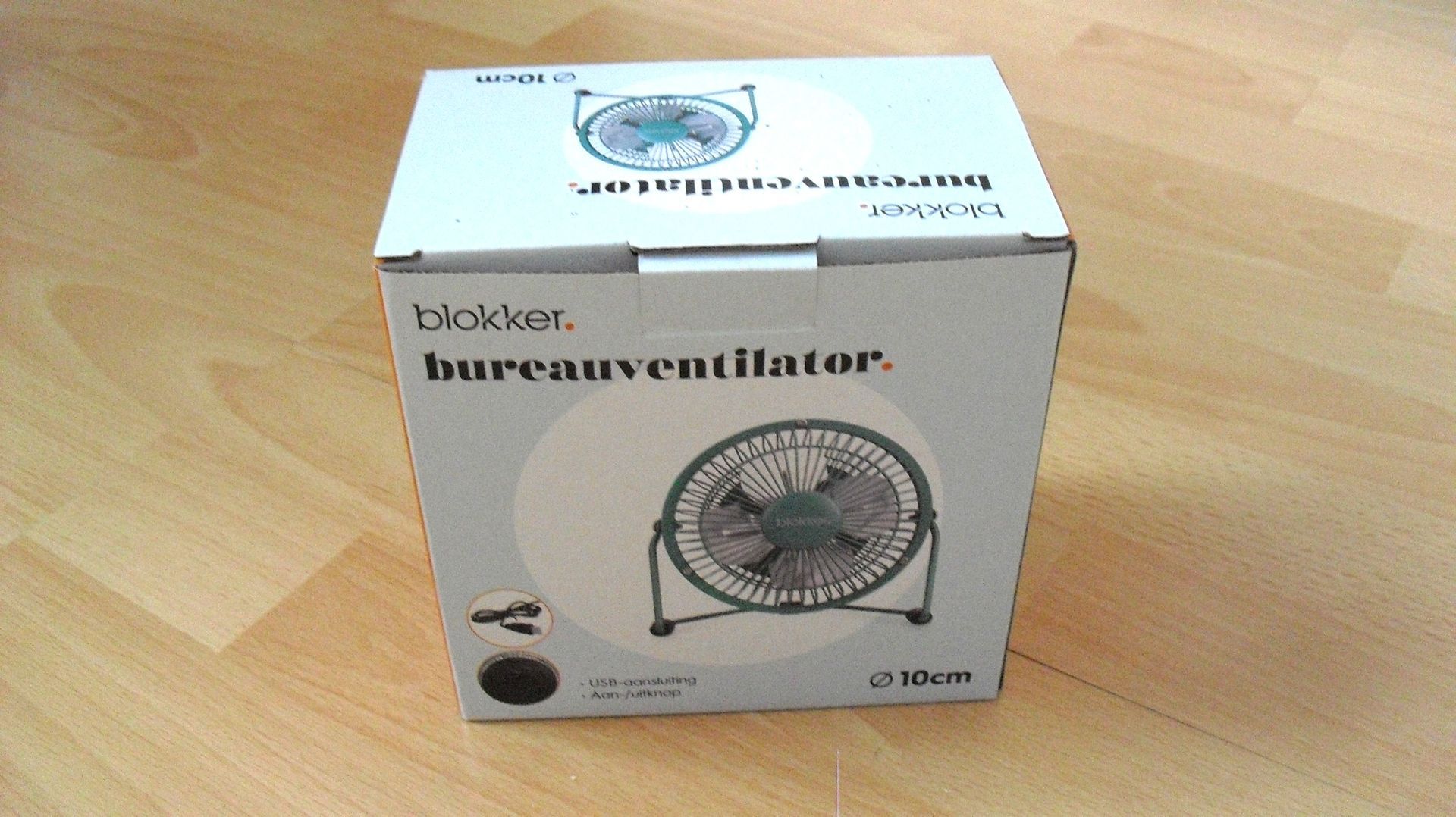 Blokker Bureauventilator 10 cm, groen
