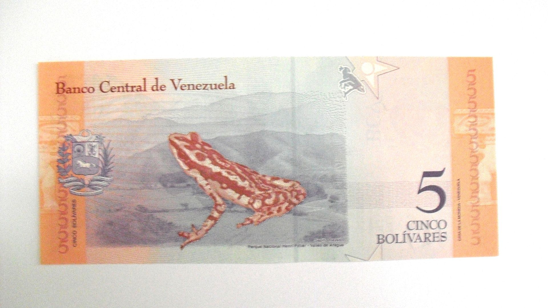 Venezuela: 5 Bolivares 2018, UNC