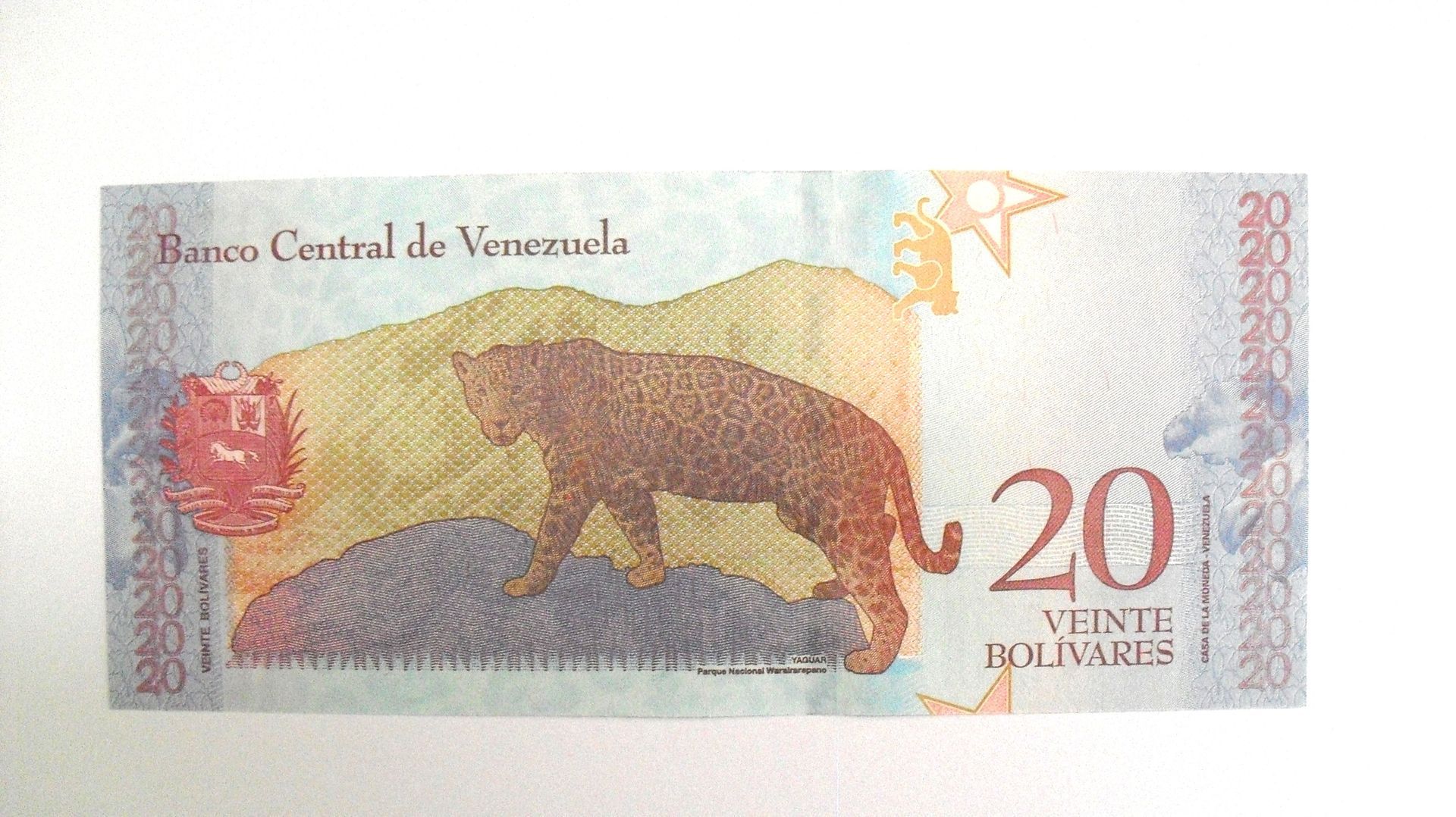 Venezuela: 20 Bolivares 2018, UNC