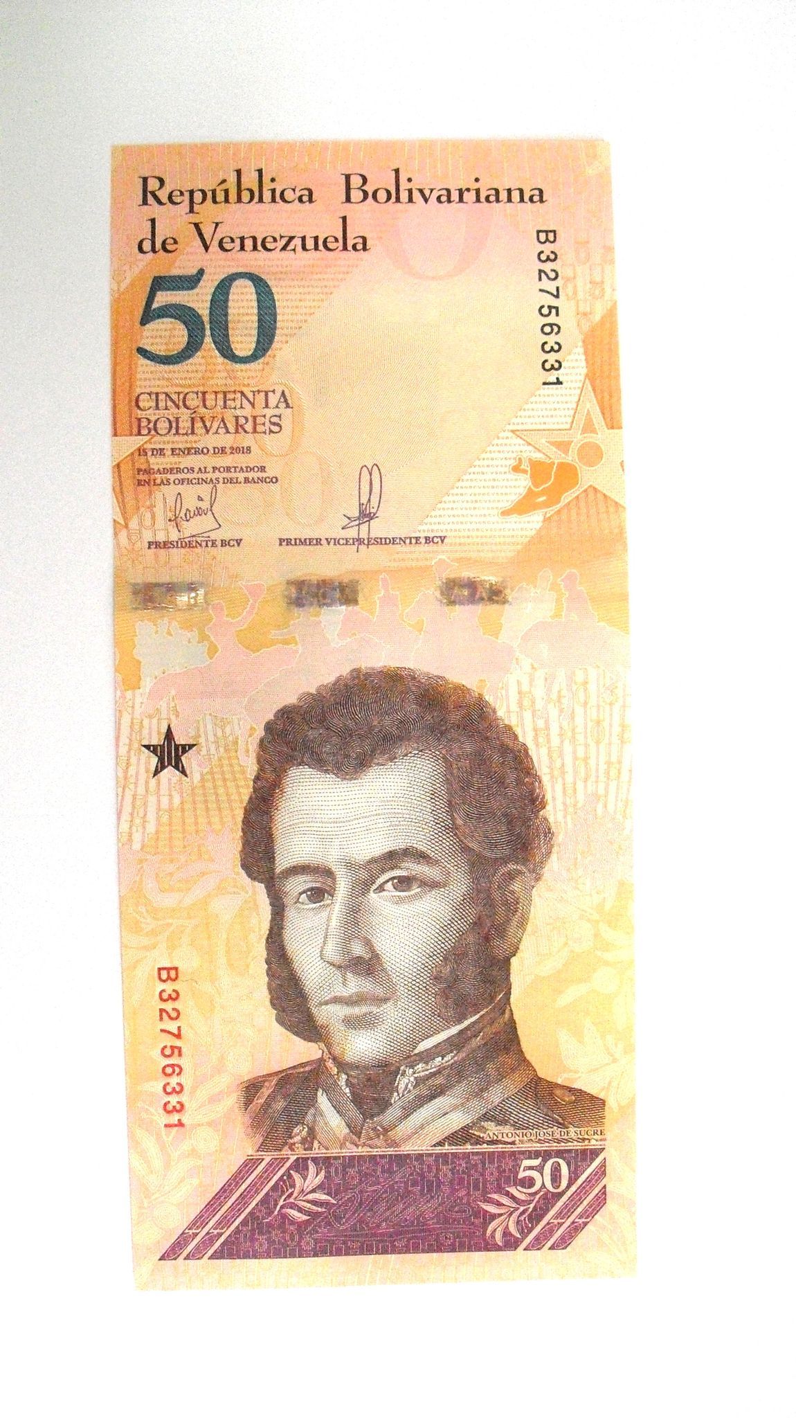 Venezuela: 50 Bolivares 2018, UNC