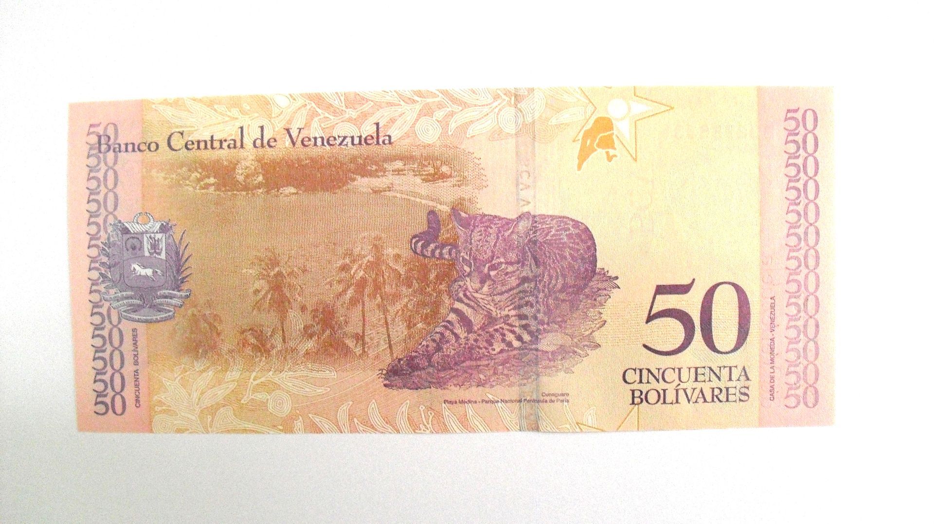 Venezuela: 50 Bolivares 2018, UNC